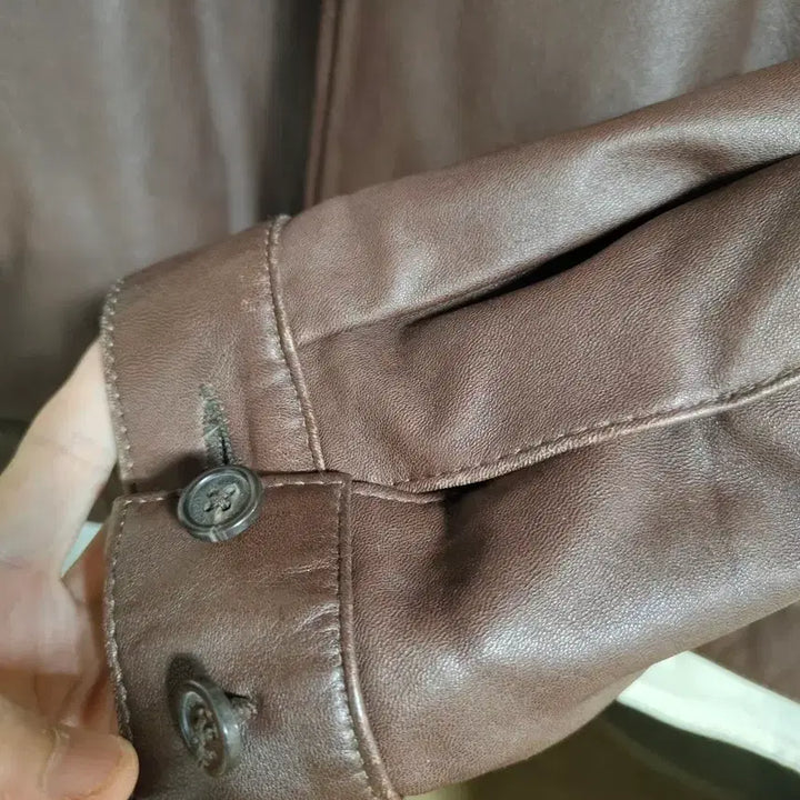 [BUNJANG] Polo Ralph Lauren Maxwell Leather Jacket / 폴로 랄프로렌 브라운맥스웰 가죽 자켓