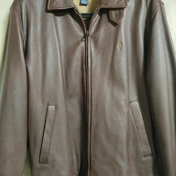[BUNJANG] Polo Ralph Lauren Maxwell Leather Jacket / 폴로 랄프로렌 브라운맥스웰 가죽 자켓