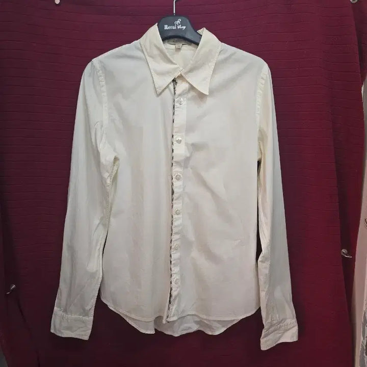 [BUNJANG] Burberry Ivory Long Sleeve Shirt / 버버리 아이보리 긴팔 셔츠