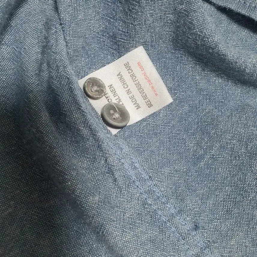 [BUNJANG] ROPE MAN China Collar Shirt (L) / (봄여름가을용)ROPE MAN 차이나 카라 셔츠 L 95-100사이즈