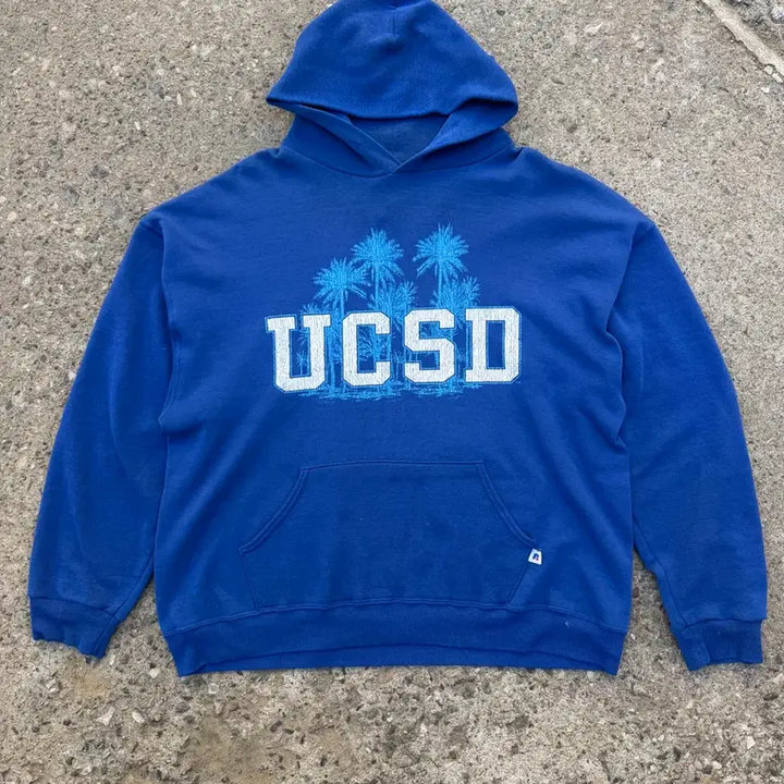 [BUNJANG] Russell UCSD Blue Hoodie / 러셀 UCSD 블루 후드티