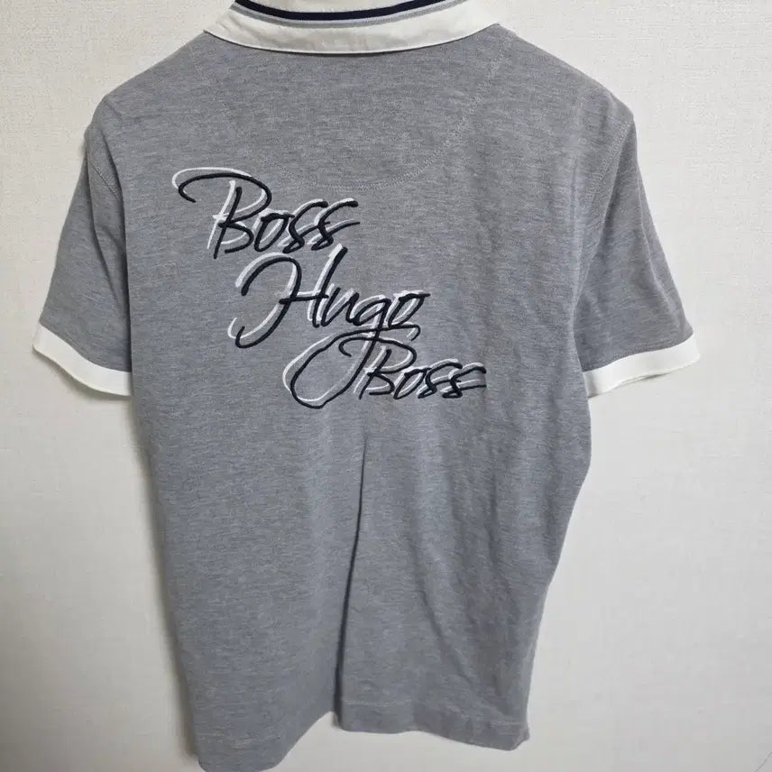 [SOLD OUT] [BOSS] 휴고보스 피마코튼 배색 카라티 (L)