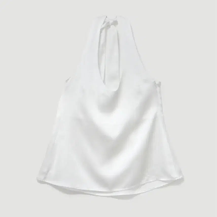 [BUNJANG] H.Mode Satin Halter Blouse / 에이치모드 새틴 스카프 홀터 블라우스 Satin halter blouse