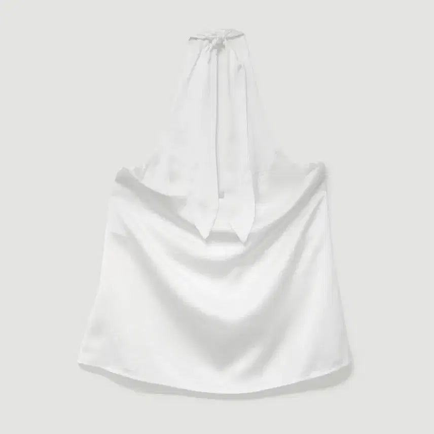 [BUNJANG] H.Mode Satin Halter Blouse / 에이치모드 새틴 스카프 홀터 블라우스 Satin halter blouse