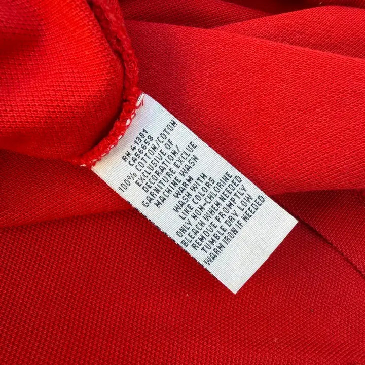 [BUNJANG] Polo Ralph Lauren Red Long Sleeve Polo Shirt / 폴로 랄프로렌 레드 긴팔 카라티