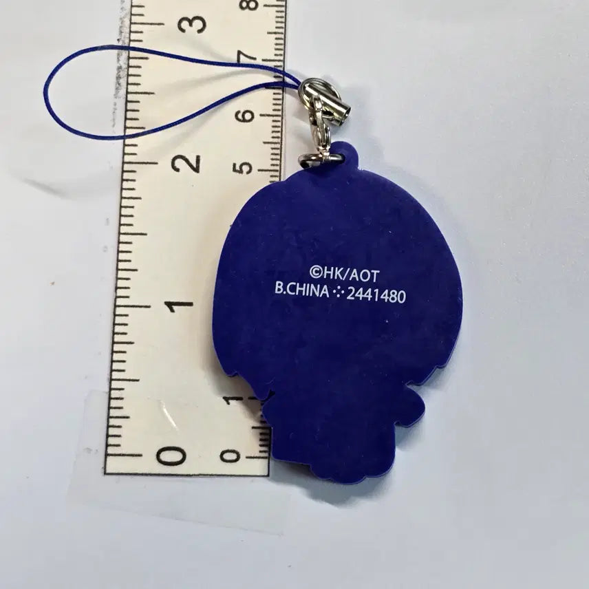[BUNJANG] Attack on Titan Mikasa Ackerman Rubber Mascot Keyring / 진격의 거인 미카사 아커만 러버 마스코트 열쇠고리 키링 키홀더 참 스트랩