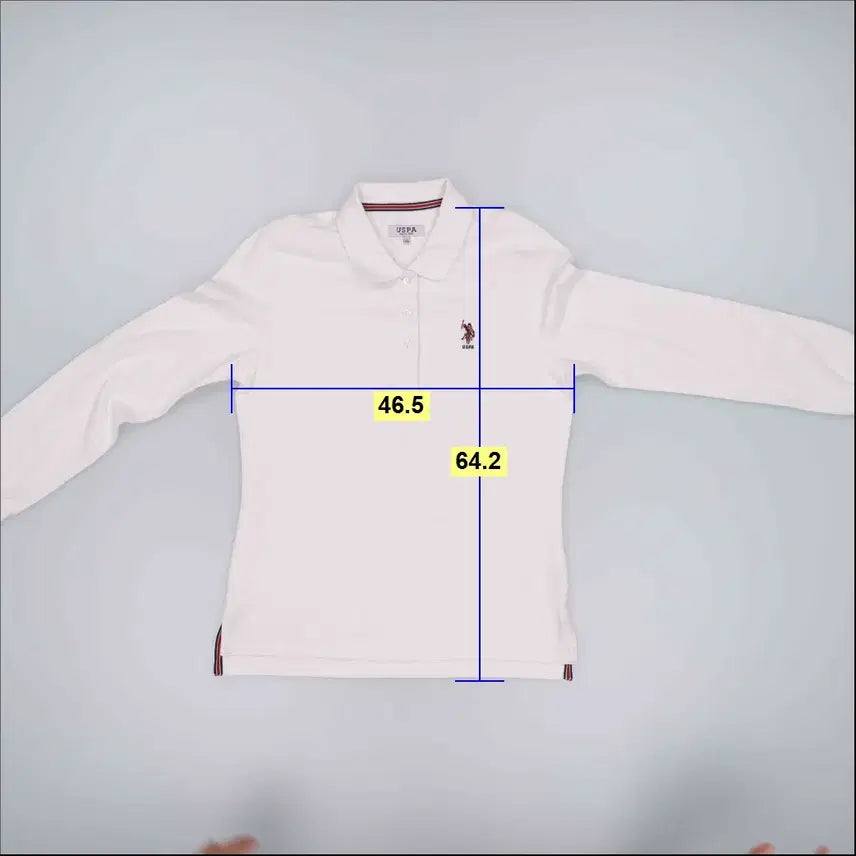 [BUNJANG] US Polo Long Sleeve Polo Shirt / L US폴로 긴팔 카라티 0424H1