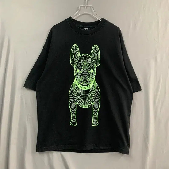 [SOLD OUT] L 라이프워크 빅 라독 로고 프린팅 오버핏 반팔티