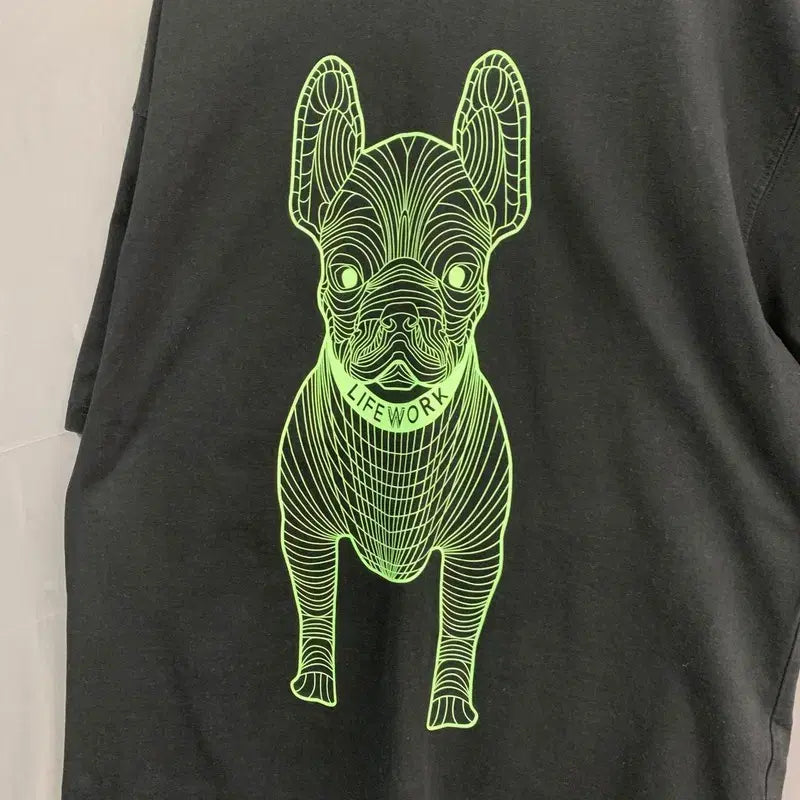 [SOLD OUT] L 라이프워크 빅 라독 로고 프린팅 오버핏 반팔티