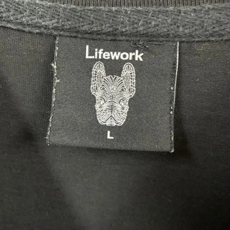 [SOLD OUT] L 라이프워크 빅 라독 로고 프린팅 오버핏 반팔티
