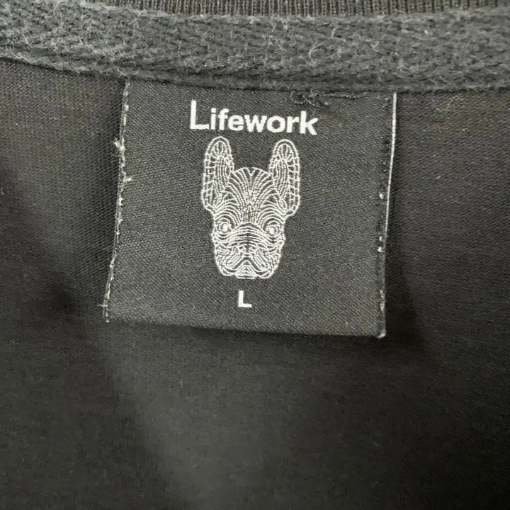 [SOLD OUT] L 라이프워크 빅 라독 로고 프린팅 오버핏 반팔티