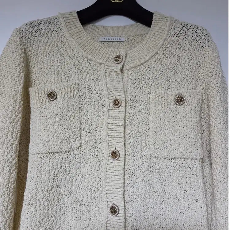 [BUNJANG] RENEEVON Pearl Button Cardigan / 레니본 RENEEVON 23 진주 단추 가디건