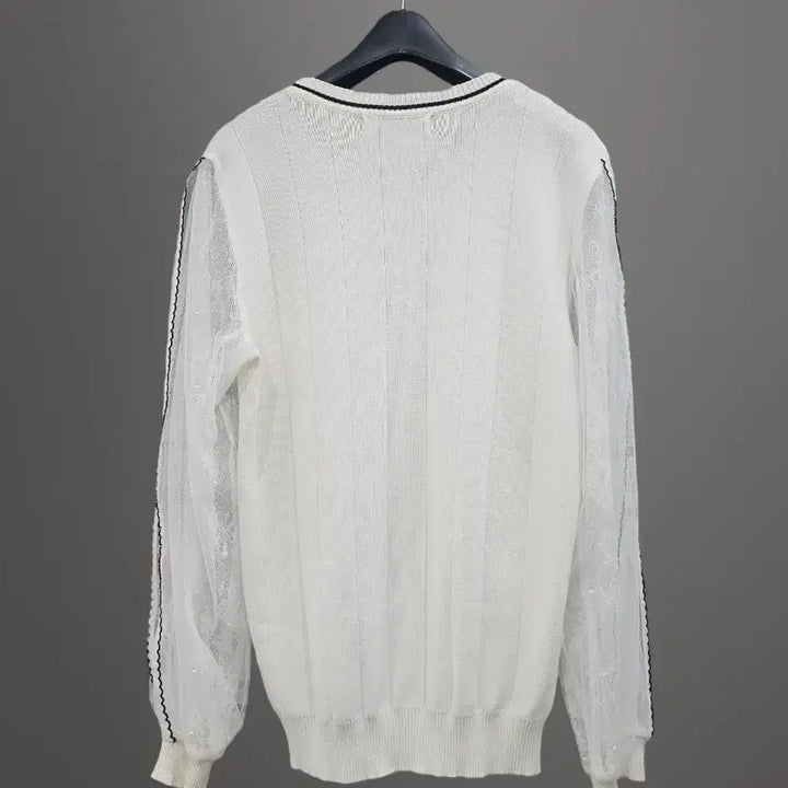 [SOLD OUT] satin 샤틴 이중 시스루 소매 니트