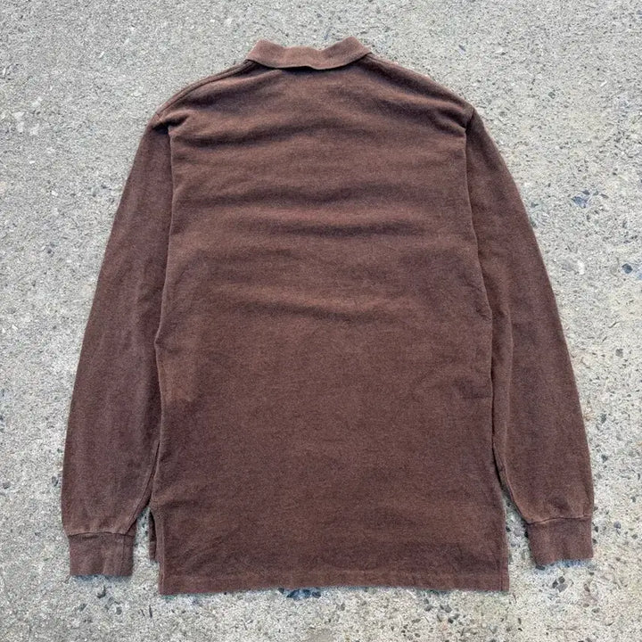 [BUNJANG] Polo Ralph Lauren Brown Long Sleeve Polo Shirt / 폴로 랄프로렌 브라운 긴팔 폴로티
