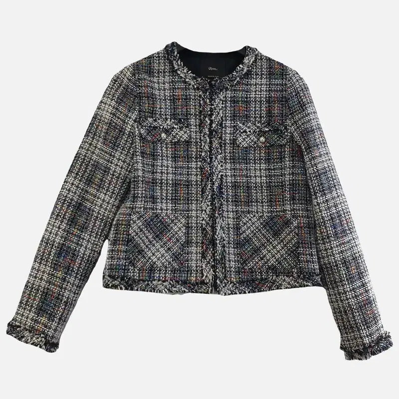 [BUNJANG] Roem Tweed Skirt Jacket Set / 로엠 다채색 여자 트위드 치마 자켓 세트 85-160 M7500