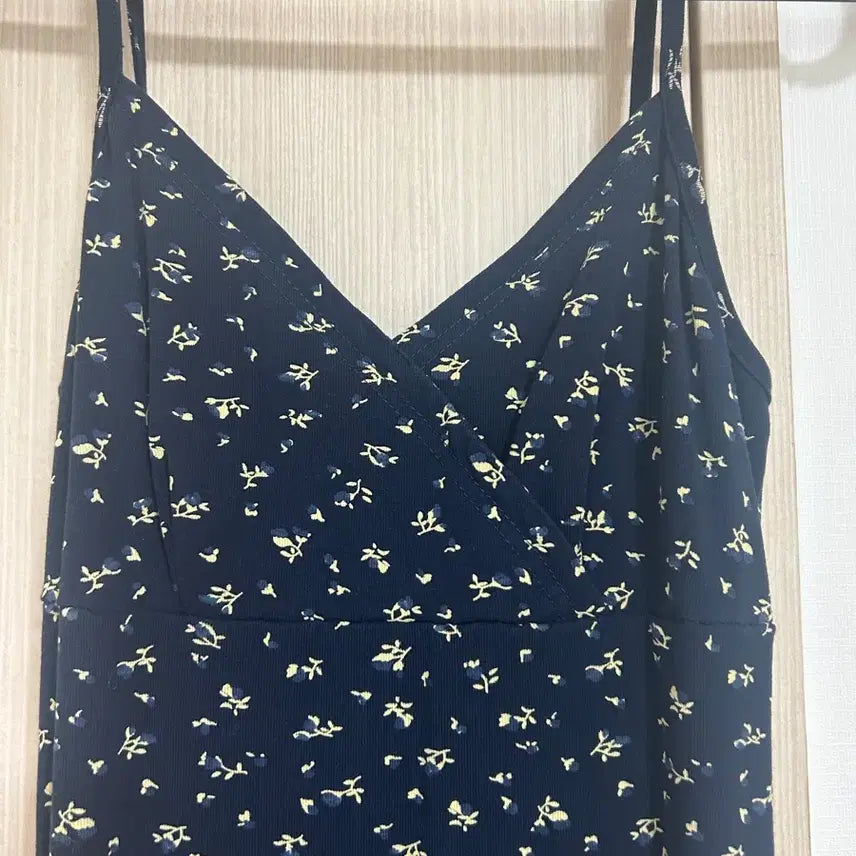 [BUNJANG] Floral V-neck Bustier Slip Dress / 플라워패턴 뷔스티에 슬립 원피스