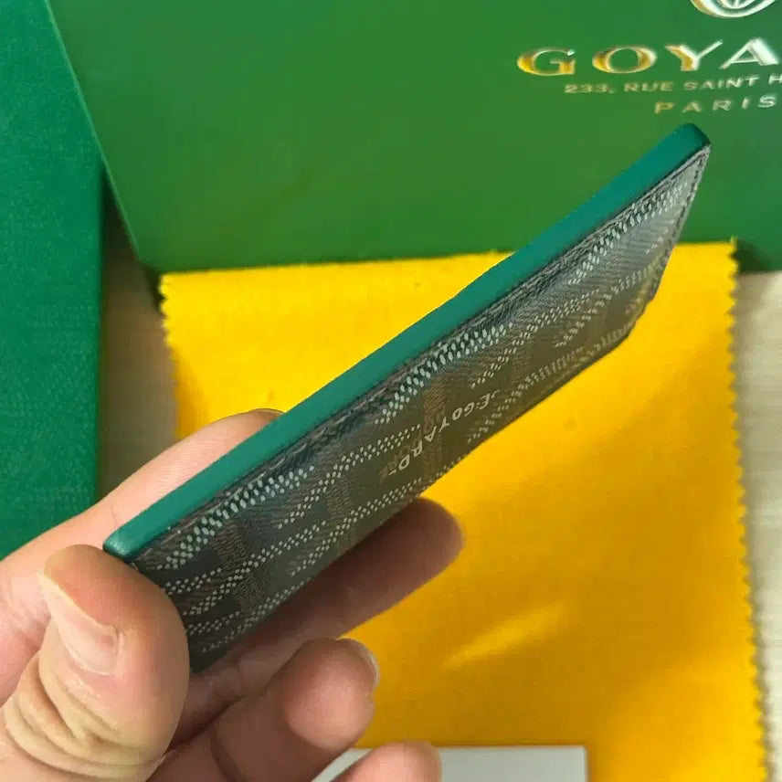 [BUNJANG] Goyard Saint Sulpice Card Wallet Green / [S급/풀구성] 고야드 생쉴피스 카드지갑 그린