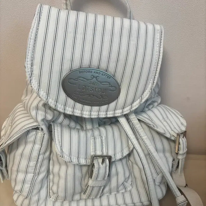 [BUNJANG] LOTS YOU Stripe Backpack / 라츠유 LOTS YOU 스트라이프 백팩