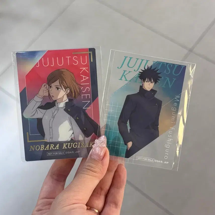 [BUNJANG] Jujutsu Kaisen Nobara Megumi Clear Card Bundle Set / 주술회전 팝업 특전 노바라 메구미 클리어 카드 일괄