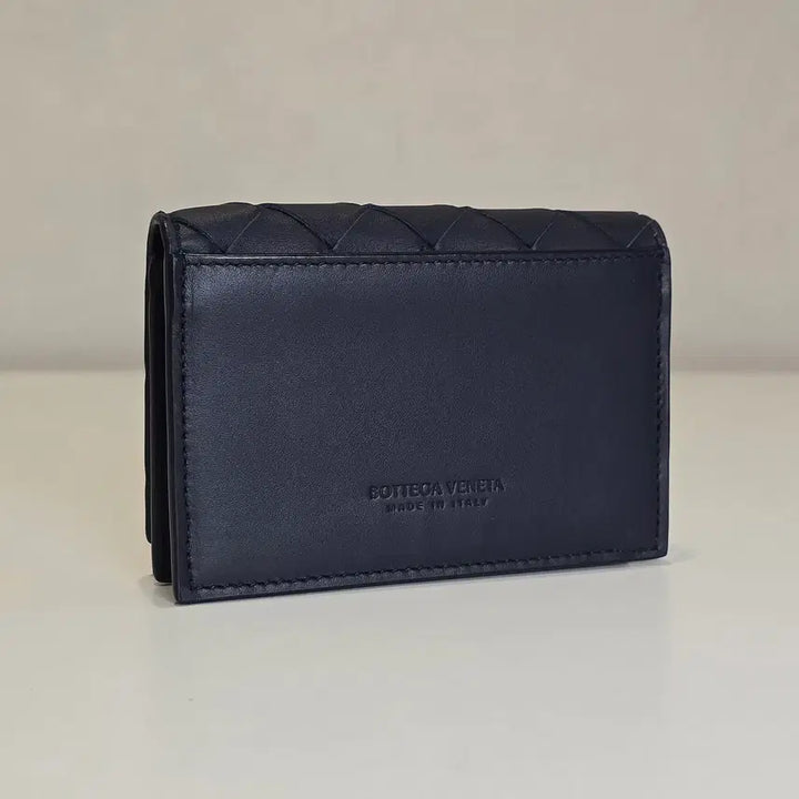 [BUNJANG] Bottega Veneta Intrecciato Navy Flap Card Wallet / [럭스올] 보테가베네타 인트레치아토 네이비 플랩 카드지갑 605720