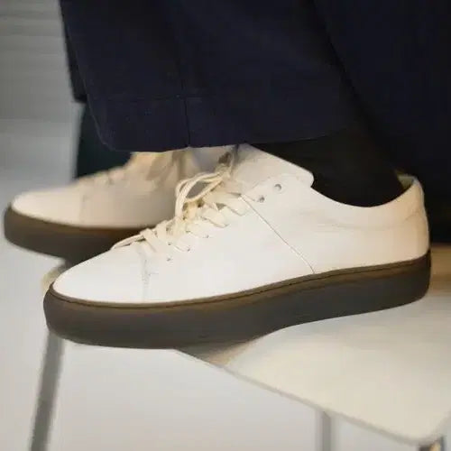 [BUNJANG] Gradas x Document Blusher Leather Sneakers / 그라더스 x 도큐먼트 blusher 03 leather
