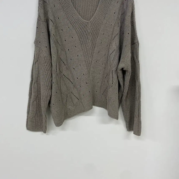 [BUNJANG] Cocoa Punching Knit Top / 국내제작 코코아 펀칭 니트