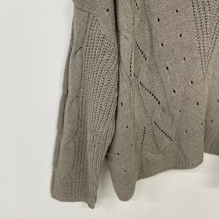 [BUNJANG] Cocoa Punching Knit Top / 국내제작 코코아 펀칭 니트