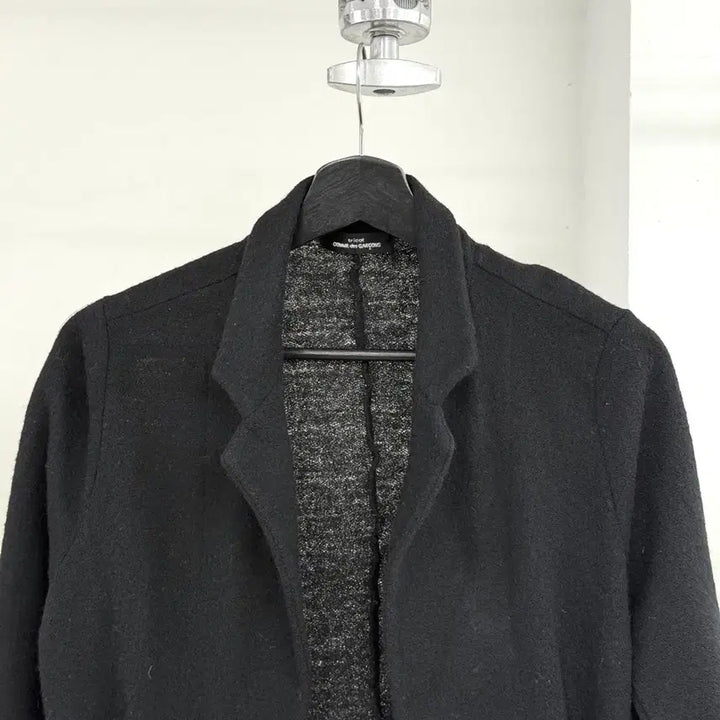 [BUNJANG] Comme des Garcons Tricot Black Sequin Pocket Open Cardigan / 꼼데가르송 트리콧 블랙 스팽글 포켓 오픈 가디건