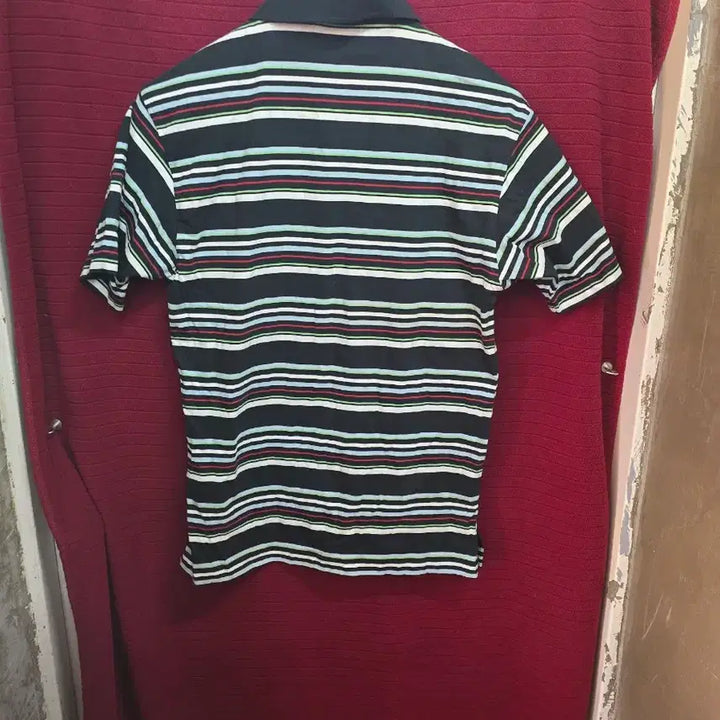 [BUNJANG] Polo Ralph Lauren Striped Short Sleeve Polo Shirt / 폴로 랄프로렌 스트라이프 반팔 폴로티