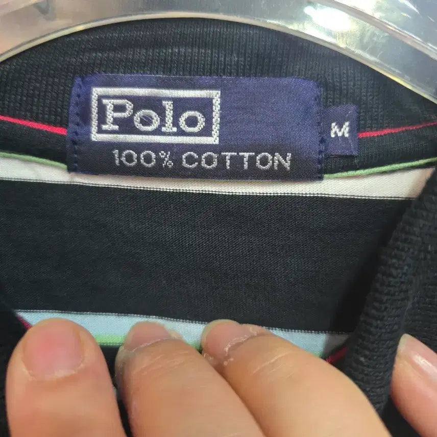 [BUNJANG] Polo Ralph Lauren Striped Short Sleeve Polo Shirt / 폴로 랄프로렌 스트라이프 반팔 폴로티