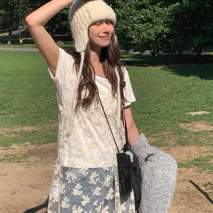 [BUNJANG] Daily Jyu Layered Mini Dress / (새제품) 데일리쥬 레이어드 원피스