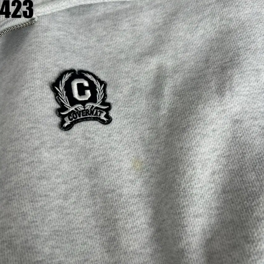 [BUNJANG] Covernat Half Zip-Up Sweatshirt Gray L / 커버낫 하프집업 맨투맨 그레이 L