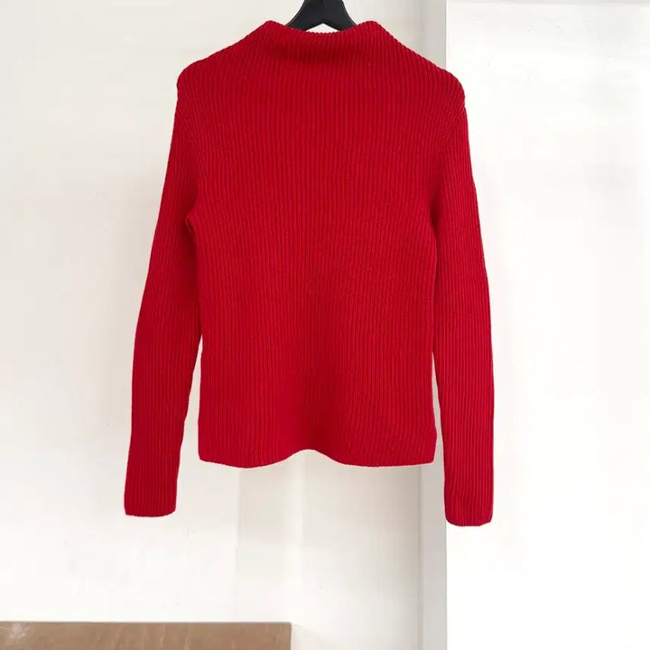 [BUNJANG] JW Anderson Red V-Neck Wool Knit Sweater / jw 앤더슨 레드 브이넥 울 니트