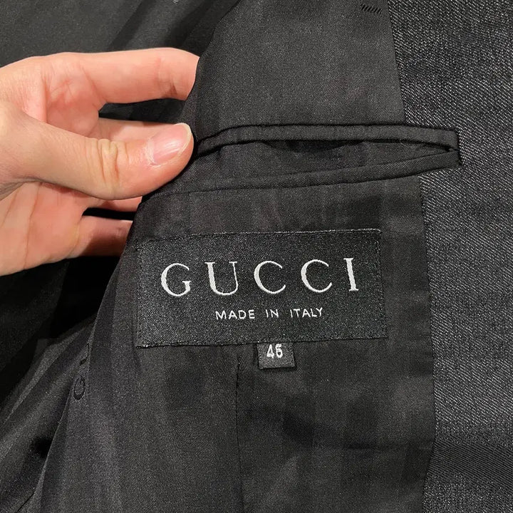 [BUNJANG] Gucci Black Classic Wool Blend 2B Blazer / 구찌 블랙 클래식 울 혼방 2B 블레이저