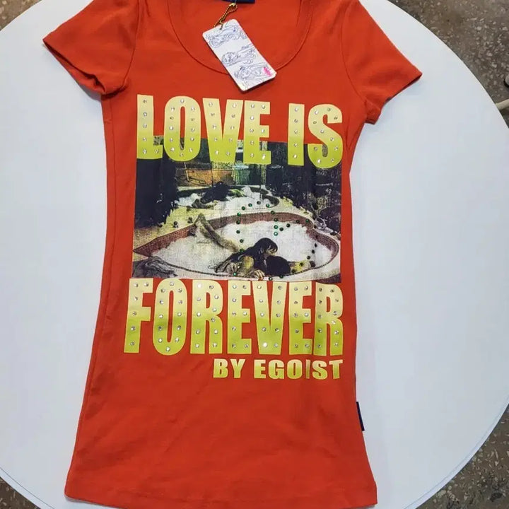 [SOLD OUT] EGOIST 에고이스트 LOVE 티셔츠 오렌지