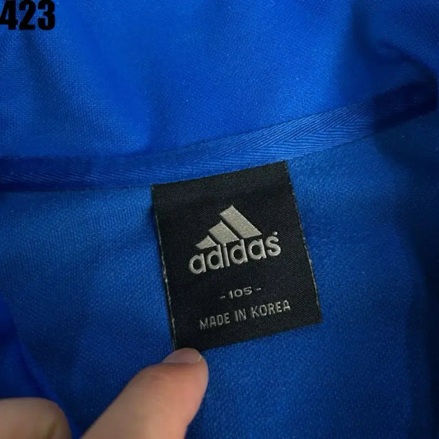 [BUNJANG] Adidas Blue Three Stripes Track Top Jacket / 아디다스 파랑색 삼선 트랙탑 XL 져지 집업 자켓