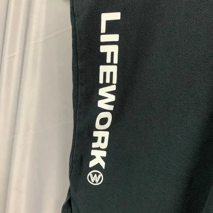 [BUNJANG] LifeWork Silicone Radog Patch Oversized PK Short Sleeve Polo Shirt / L 라이프워크 실리콘 라독 패치 오버핏 PK 반팔 카라티