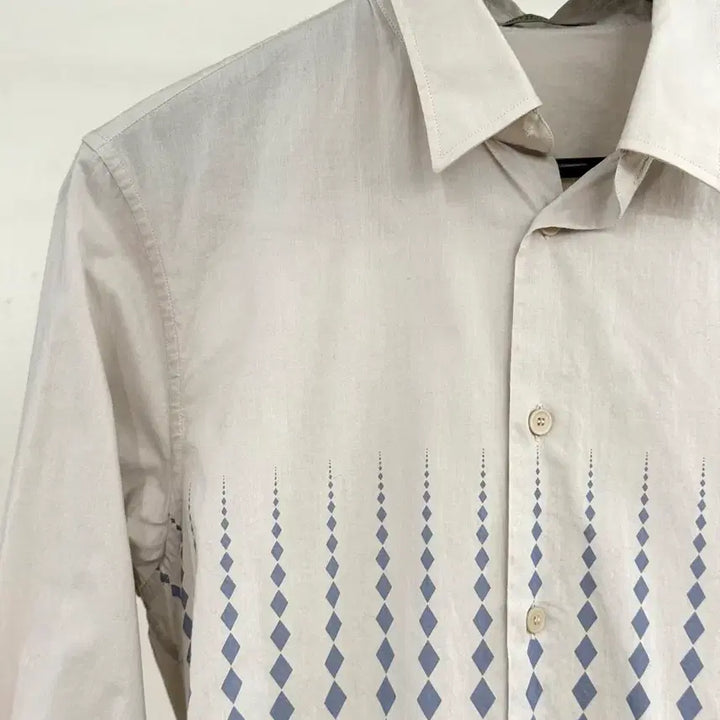 [BUNJANG] Bottega Veneta Diamond Pattern Shirt / 보테가 베네타 웜그레이 다이아몬드 패턴 셔츠