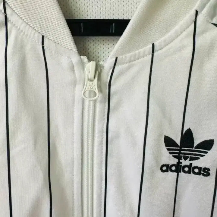 [BUNJANG] Adidas Striped Jersey Zip-up / 아디다스 삼선 스트라이프 희귀템 져지집업
