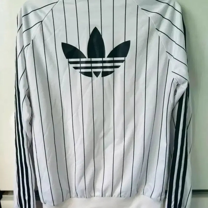 [BUNJANG] Adidas Striped Jersey Zip-up / 아디다스 삼선 스트라이프 희귀템 져지집업