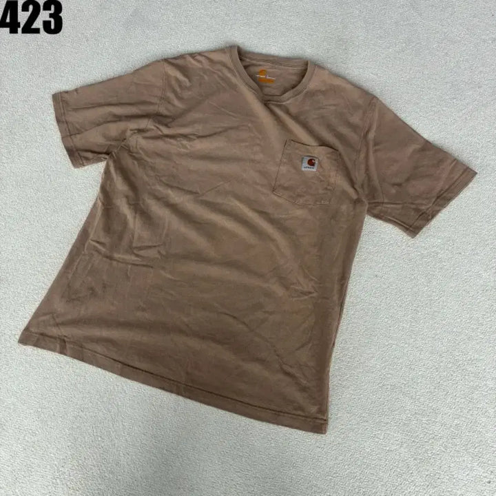 [BUNJANG] Carhartt Pocket T-shirt Brown L / 칼하트 포켓 반팔티 브라운 L