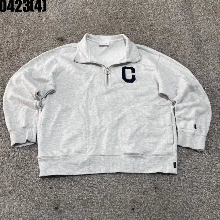 [BUNJANG] Covernat C Logo Half Zip-up Sweatshirt / 커버낫 C로고 하프집업 맨투맨 L | 0423