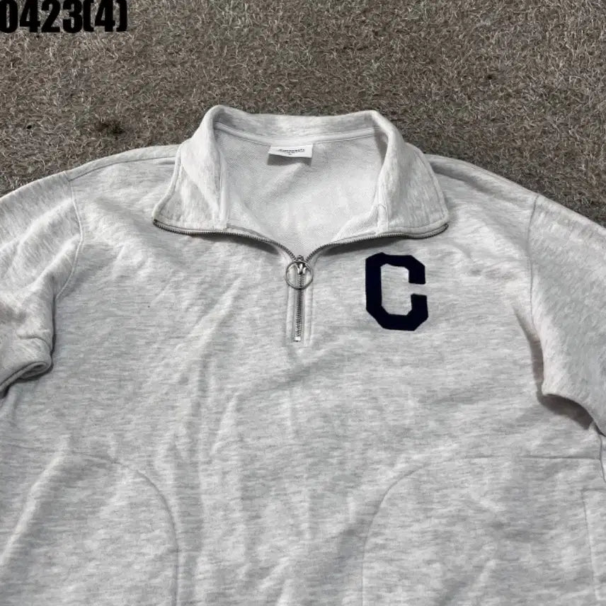 [BUNJANG] Covernat C Logo Half Zip-up Sweatshirt / 커버낫 C로고 하프집업 맨투맨 L | 0423
