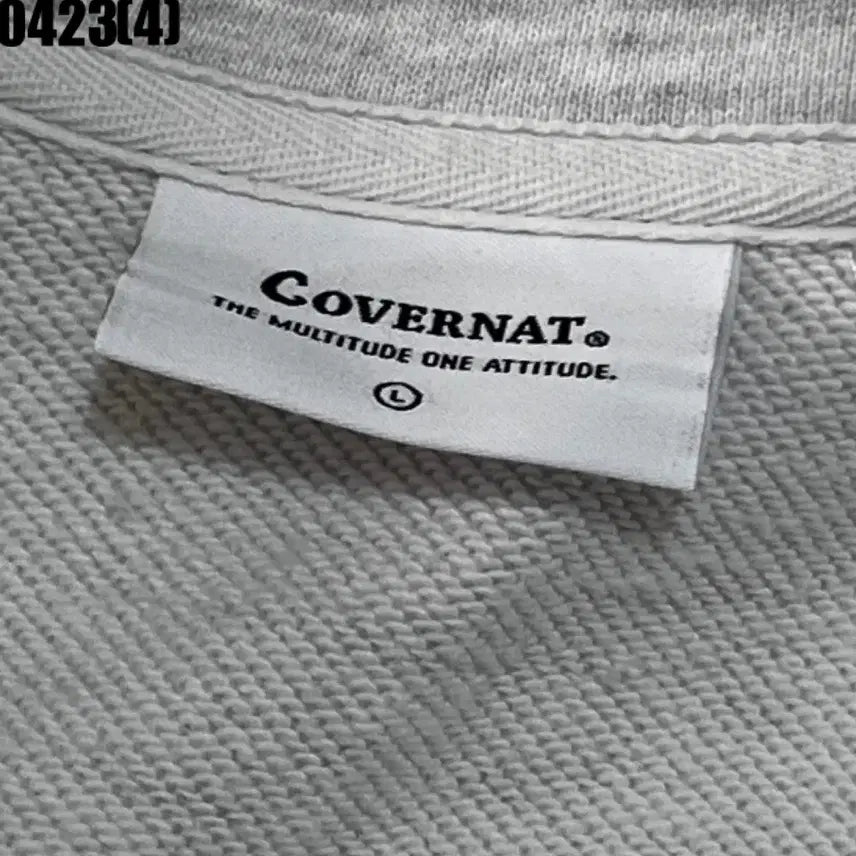 [BUNJANG] Covernat C Logo Half Zip-up Sweatshirt / 커버낫 C로고 하프집업 맨투맨 L | 0423