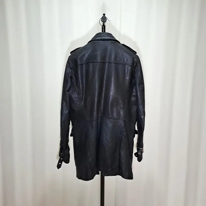 [BUNJANG] Italian Imported Lambskin Leather Half Coat / (택포) 이태리 수입 양가죽 하프코트 B802