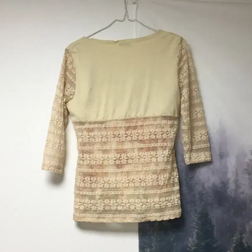 [BUNJANG] Oriental Lace Tank Top and Cardigan Set / 나시&amp;가디건 세트
