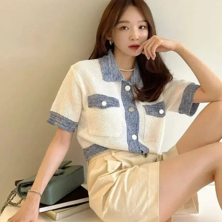[SOLD OUT] 루에브르 써머  트위드 니트
