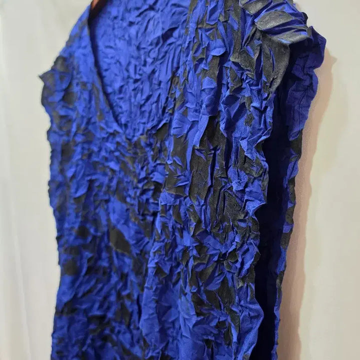 [BUNJANG] Issey Miyake Deep Blue Sleeveless Long Dress / (정품)이세이미야케 딥블루 민소매 롱 원피스