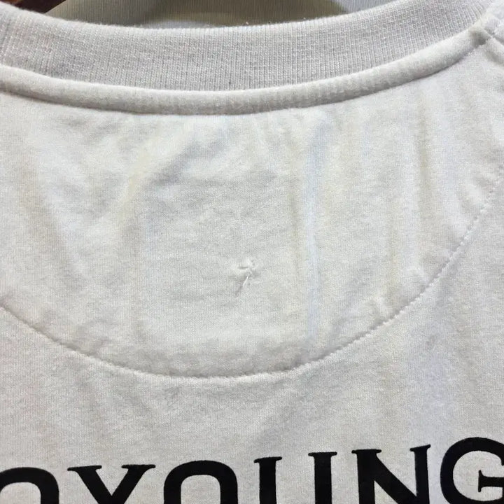 [BUNJANG] Wooyoungmi White Short Sleeve T-shirt / 우영미 화이트 반팔 티셔츠