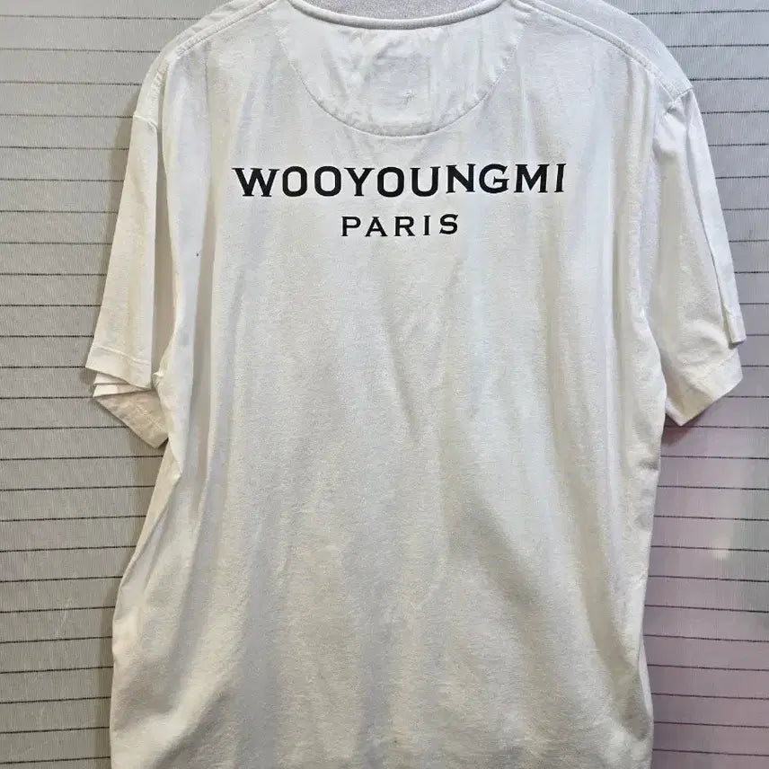 [BUNJANG] Wooyoungmi White Short Sleeve T-shirt / 우영미 화이트 반팔 티셔츠